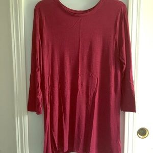 Long sleeve red dress